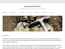 Tablet Screenshot of marylandminerals.com